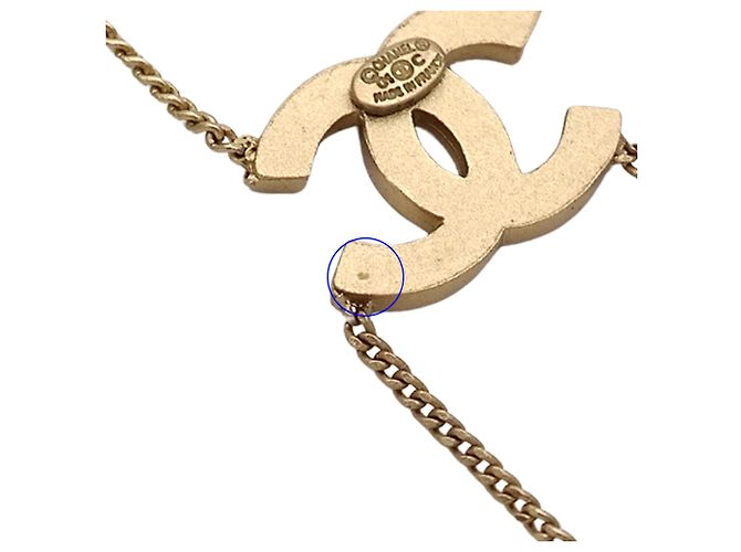 Collana Chanel Gold Rhinestone D'oro - vista 10