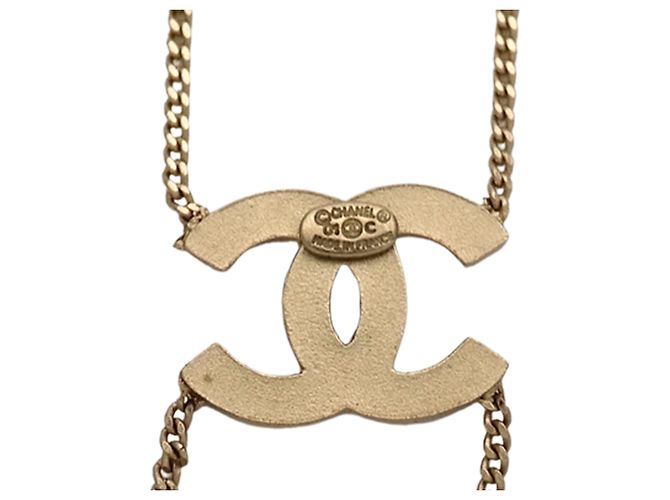 Collana Chanel Gold Rhinestone D'oro - vista 6