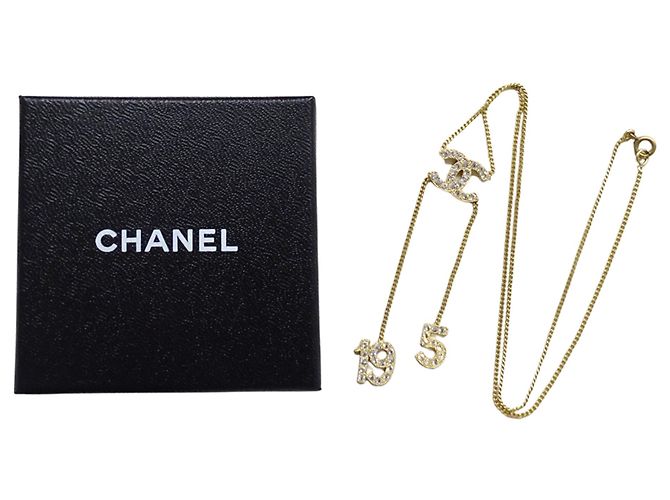 Collana Chanel Gold Rhinestone D'oro - vista 7
