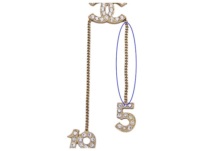 Collana Chanel Gold Rhinestone D'oro - vista 9