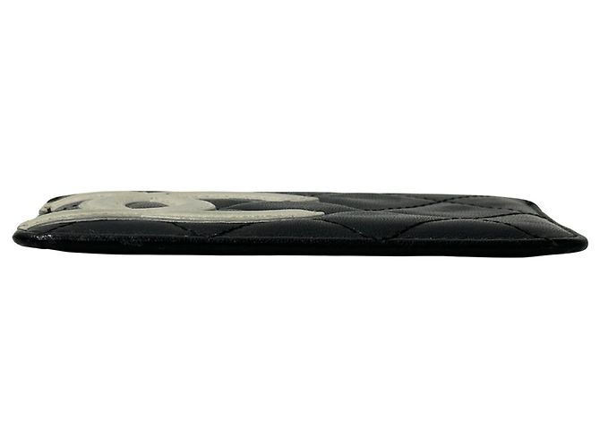 Tarjetero Chanel Cambon Line Negro Rosa Blanco - vista 3