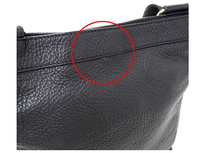 Borsa a tracolla in pelle Gancini Salvatore Ferragamo Nero - vista 10