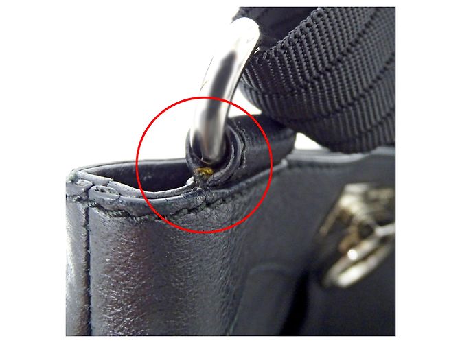 Borsa a tracolla in pelle Gancini Salvatore Ferragamo Nero - vista 12