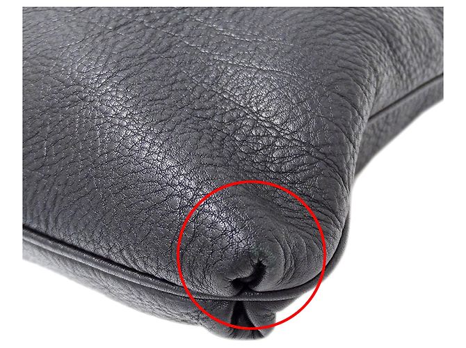 Borsa a tracolla in pelle Gancini Salvatore Ferragamo Nero - vista 9