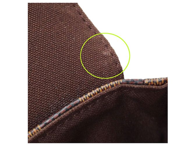 Sac à épaule Louis Vuitton Damier Canvas Marron - vue 10