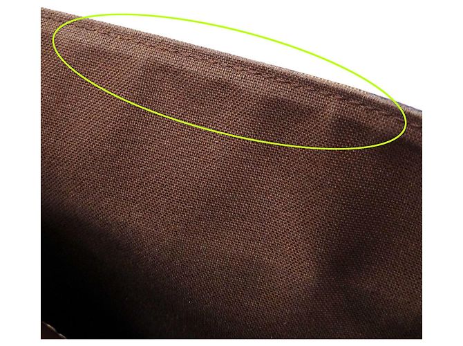Sac à épaule Louis Vuitton Damier Canvas Marron - vue 11