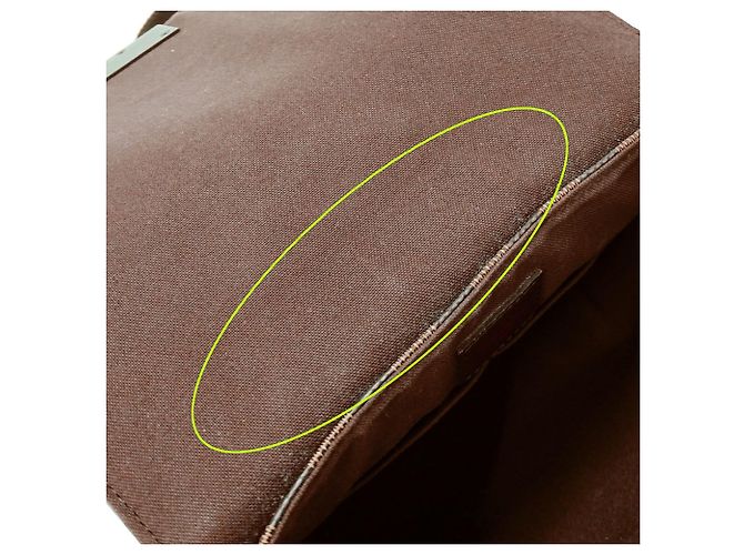 Sac à épaule Louis Vuitton Damier Canvas Marron - vue 9