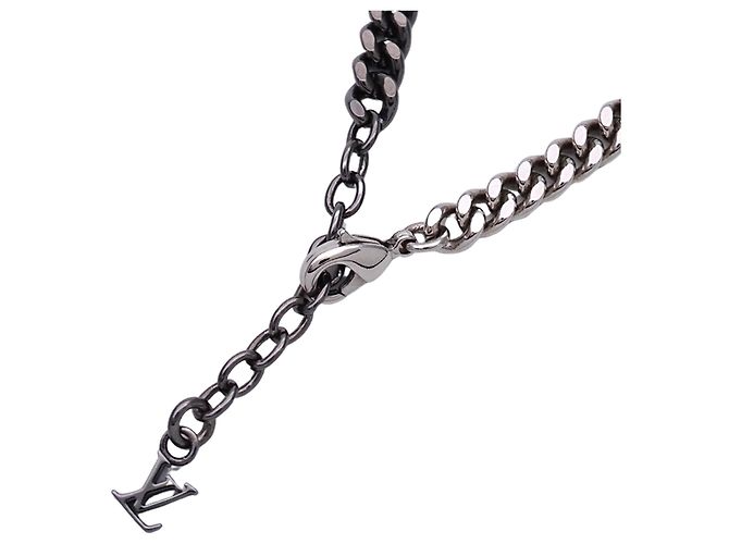 Louis Vuitton Men's Charm Bracelet Black Silvery - view 4