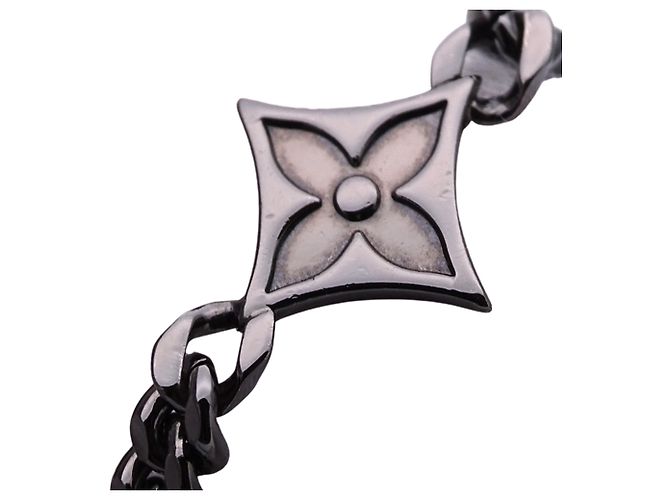 Louis Vuitton Men's Charm Bracelet Black Silvery - view 9