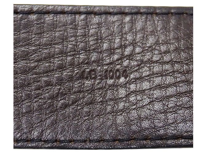 Cintura in pelle da uomo Louis Vuitton Utah Marrone scuro - vista 7