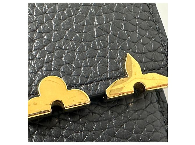 Louis Vuitton Tri-fold Wallet in Taurillon Leather Black - view 10
