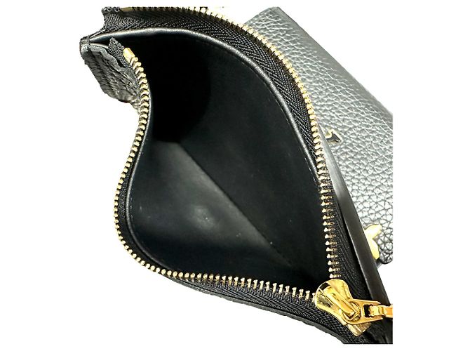 Louis Vuitton Tri-fold Wallet in Taurillon Leather Black - view 5