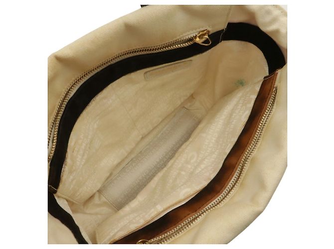 Bolso Tote Chanel Coco Mark Marshmallow Negro Blanco Crudo Amarillo - vista 6