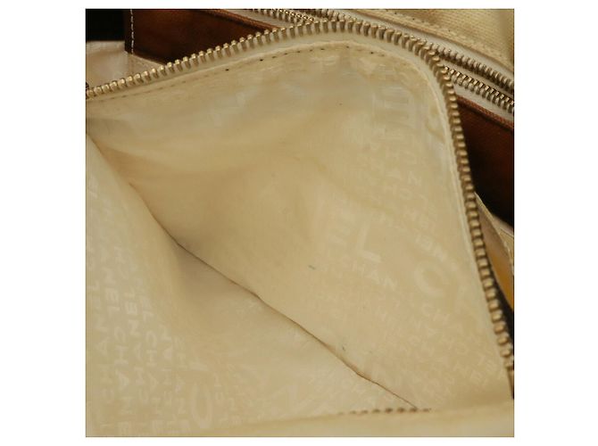 Bolso Tote Chanel Coco Mark Marshmallow Negro Blanco Crudo Amarillo - vista 7