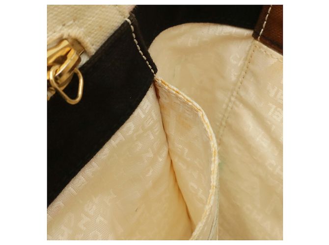Bolso Tote Chanel Coco Mark Marshmallow Negro Blanco Crudo Amarillo - vista 8