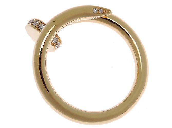 Juste un Clou Anello fede Cartier in oro giallo 18K e diamanti - vista 2