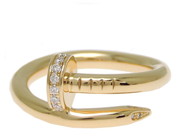 Juste un Clou Anello fede Cartier in oro giallo 18K e diamanti - vista 4