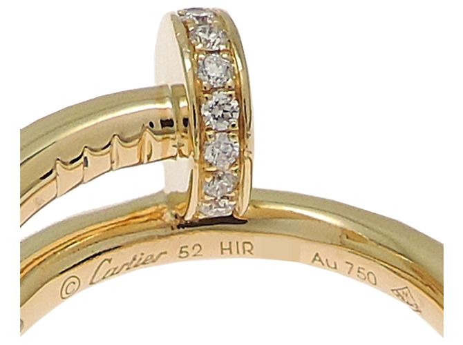 Juste un Clou Anello fede Cartier in oro giallo 18K e diamanti - vista 5