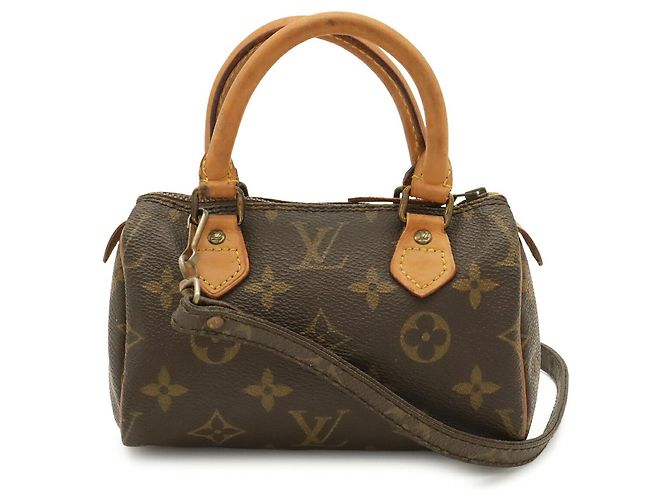 Borsa a mano e borsa a tracolla Louis Vuitton Monogram Mini Speedy Pouch Marrone Monogramma - vista 2