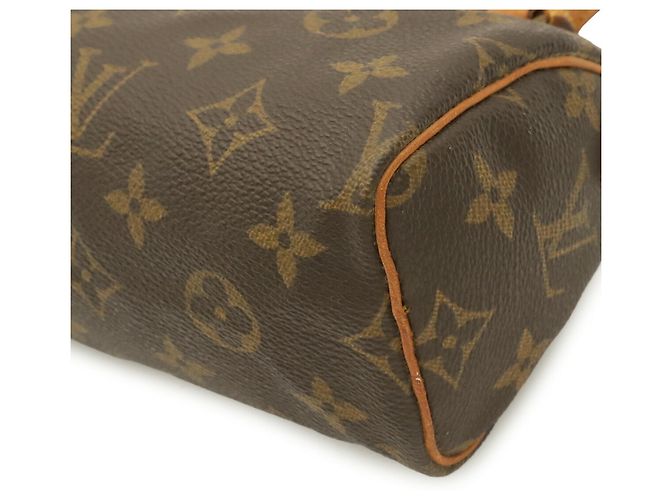 Borsa a mano e borsa a tracolla Louis Vuitton Monogram Mini Speedy Pouch Marrone Monogramma - vista 4