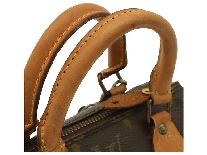 Borsa a mano e borsa a tracolla Louis Vuitton Monogram Mini Speedy Pouch Marrone Monogramma - vista 5