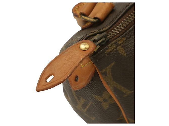 Borsa a mano e borsa a tracolla Louis Vuitton Monogram Mini Speedy Pouch Marrone Monogramma - vista 7
