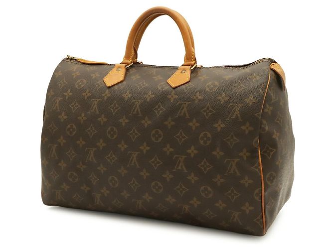 Sac à main Louis Vuitton Monogram Speedy 40 Marron Monogramme - vue 3