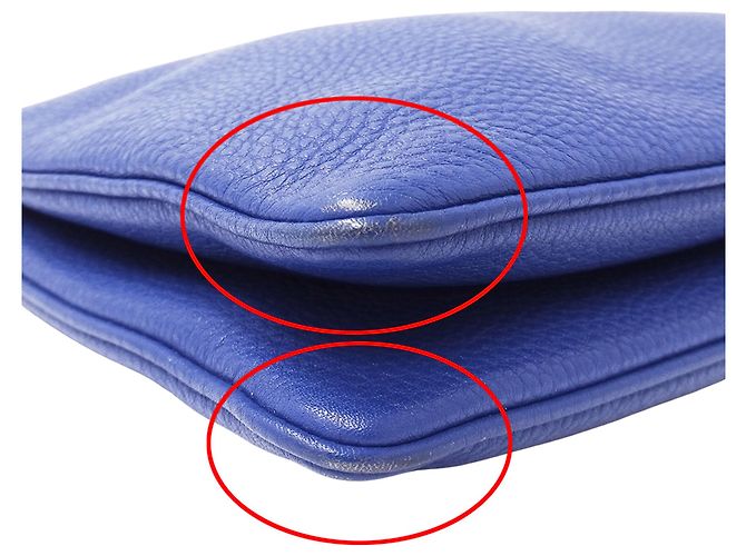 Prada Schultertasche aus blauem Leder - Ansicht 7