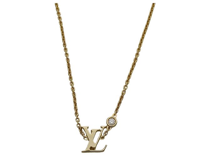 Collar con colgante Louis Vuitton de oro amarillo y diamantes Dorado - vista 2