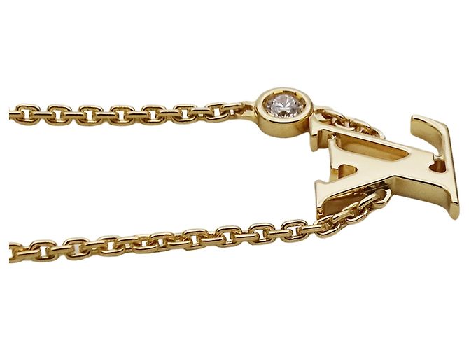 Collar con colgante Louis Vuitton de oro amarillo y diamantes Dorado - vista 3