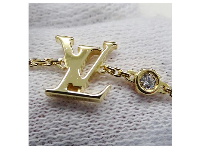 Collar con colgante Louis Vuitton de oro amarillo y diamantes Dorado - vista 7
