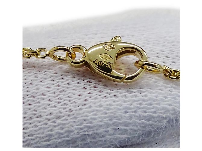 Collar con colgante Louis Vuitton de oro amarillo y diamantes Dorado - vista 9