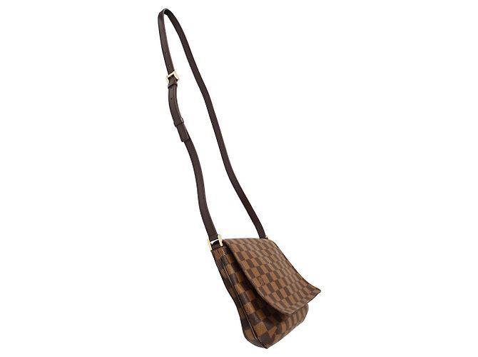 Borsa a tracolla Louis Vuitton Damier Canvas Marrone - vista 4