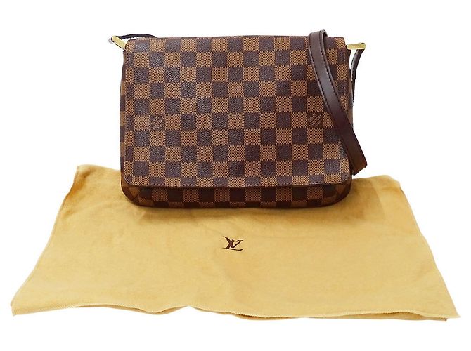 Borsa a tracolla Louis Vuitton Damier Canvas Marrone - vista 5