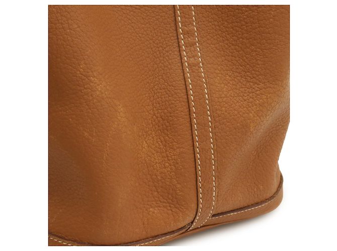 Hermès Borsa Tote Hermes Garden PM Marrone Giallo - vista 5