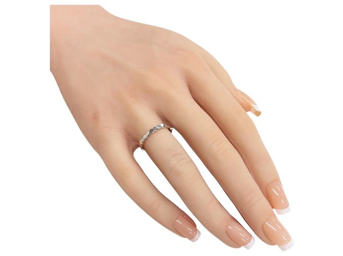 Bague Chaumet Bead de en or blanc 18K Argenté - vue 2