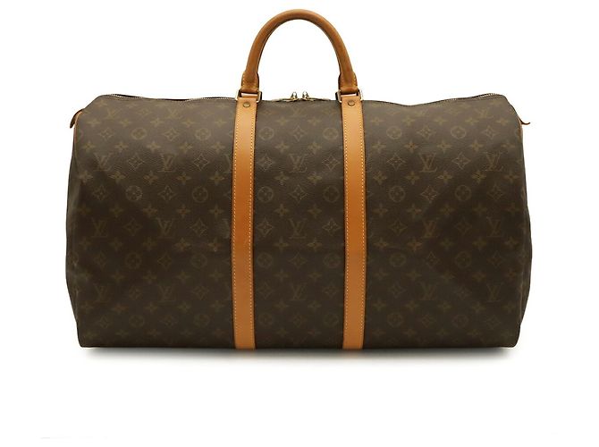 Bolso Boston Louis Vuitton Monogram Keepall 55 Castaño Monograma - vista 2