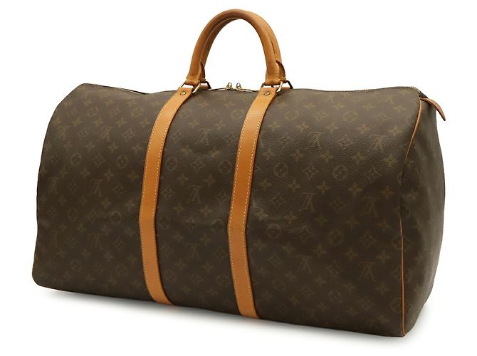 Bolso Boston Louis Vuitton Monogram Keepall 55 Castaño Monograma - vista 3