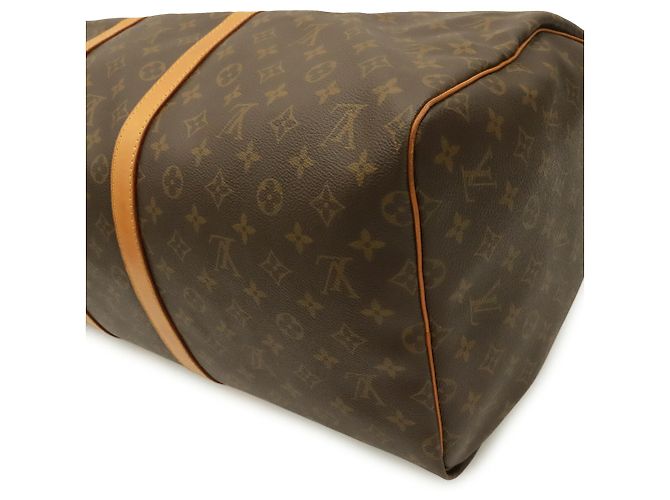 Bolso Boston Louis Vuitton Monogram Keepall 55 Castaño Monograma - vista 4