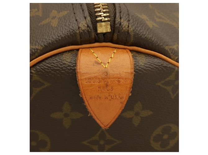 Bolso Boston Louis Vuitton Monogram Keepall 55 Castaño Monograma - vista 5