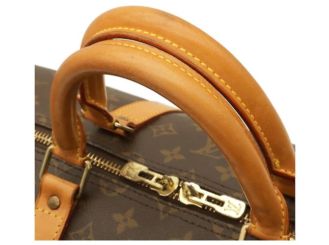 Bolso Boston Louis Vuitton Monogram Keepall 55 Castaño Monograma - vista 6