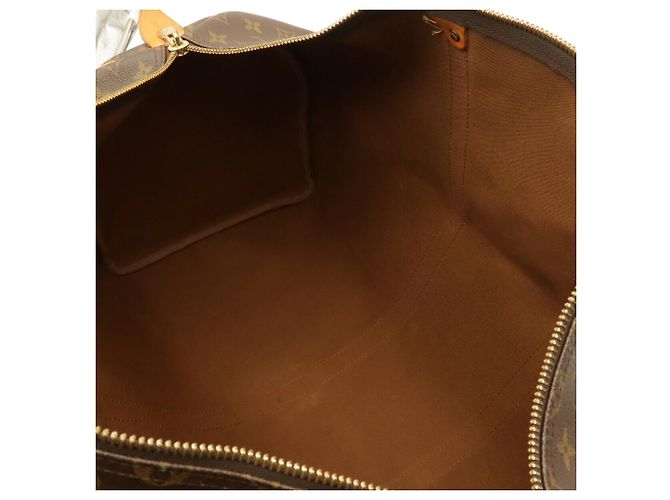 Bolso Boston Louis Vuitton Monogram Keepall 55 Castaño Monograma - vista 8