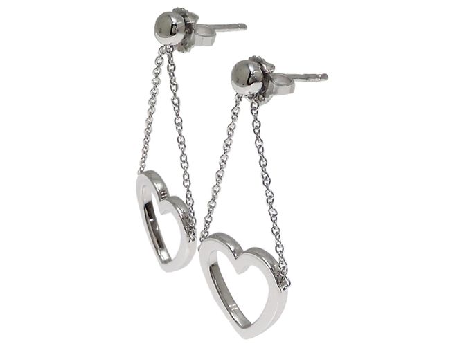 Autre Marque Pendientes de botón Tiffany & Co. 750WG Sentimental Heart - vista 2