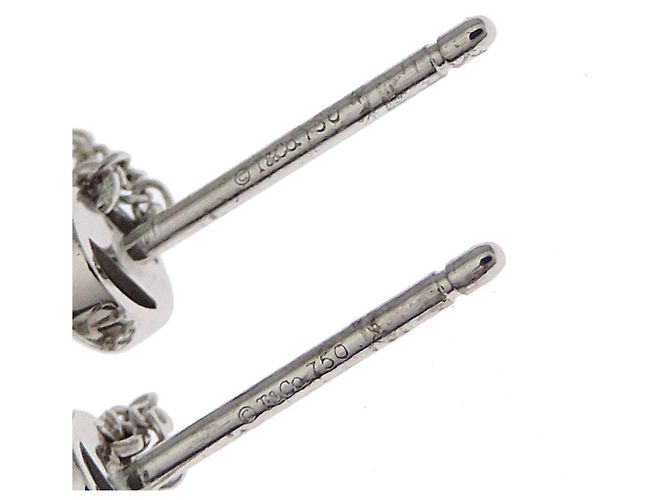 Autre Marque Pendientes de botón Tiffany & Co. 750WG Sentimental Heart - vista 4