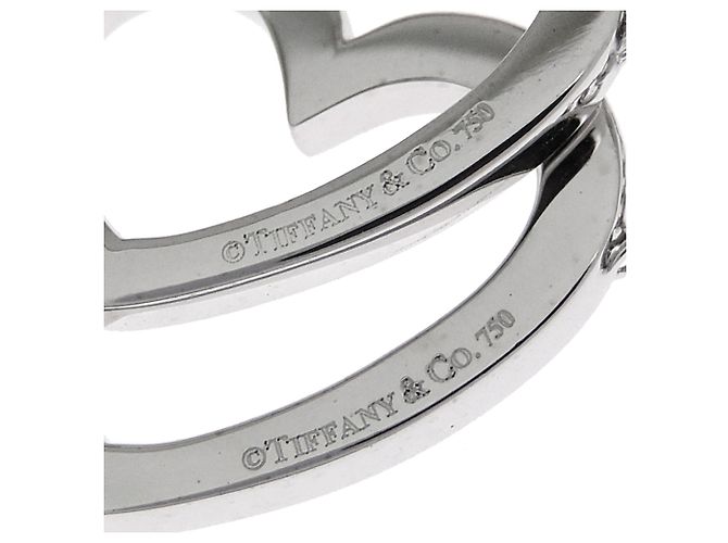 Autre Marque Pendientes de botón Tiffany & Co. 750WG Sentimental Heart - vista 6