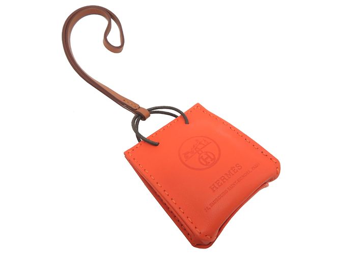 Hermès Charm per borsa Hermes in Feu Rosso - vista 2