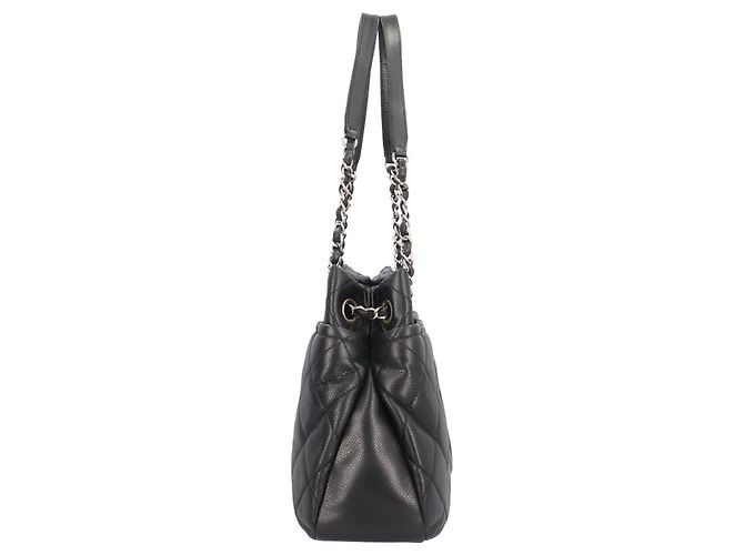 Sac cabas Chanel Coco Mark Matelassé Noir - vue 4