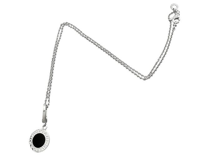 Bulgari Collar Bvlgari de oro blanco 18K y ónix Negro - vista 11