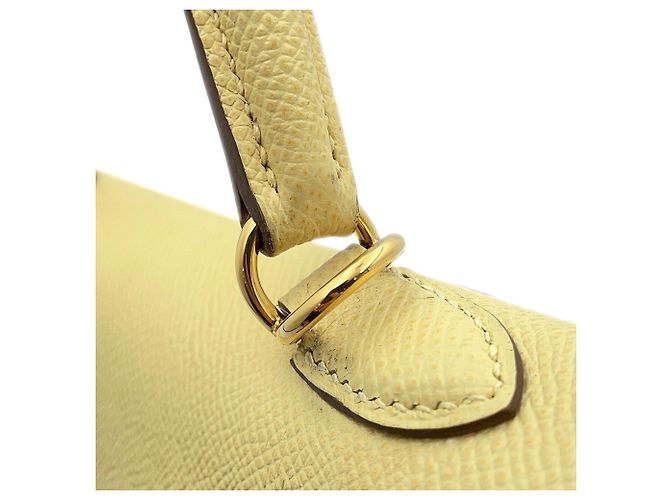 Hermès Borsa Hermes Kelly 25 in Jaune Giallo - vista 11
