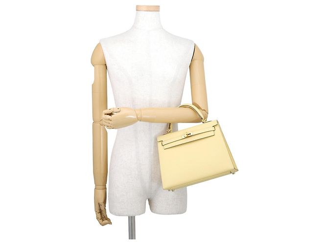 Hermès Borsa Hermes Kelly 25 in Jaune Giallo - vista 4